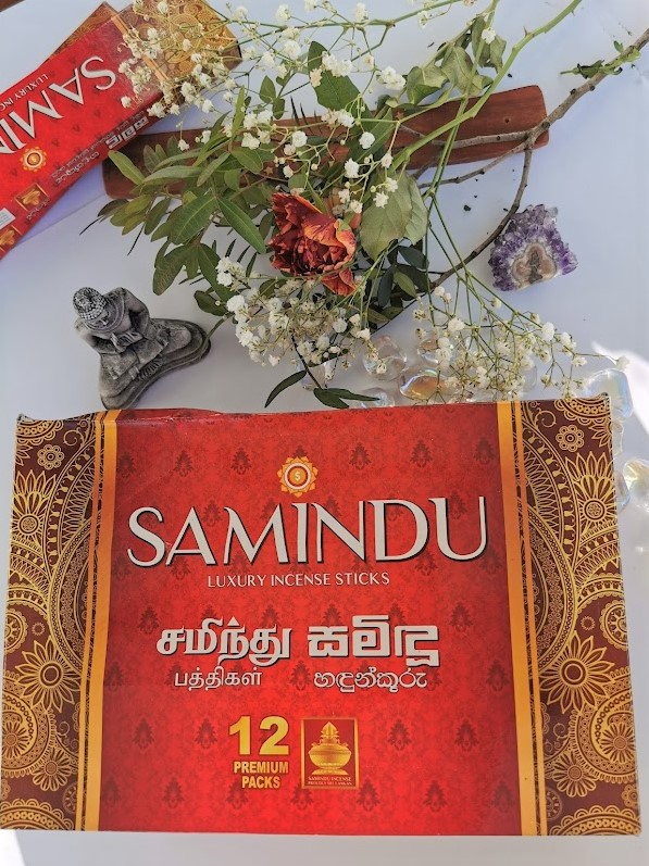 SAMINDU - vonné tyčinky zo Sri Lanky - červené