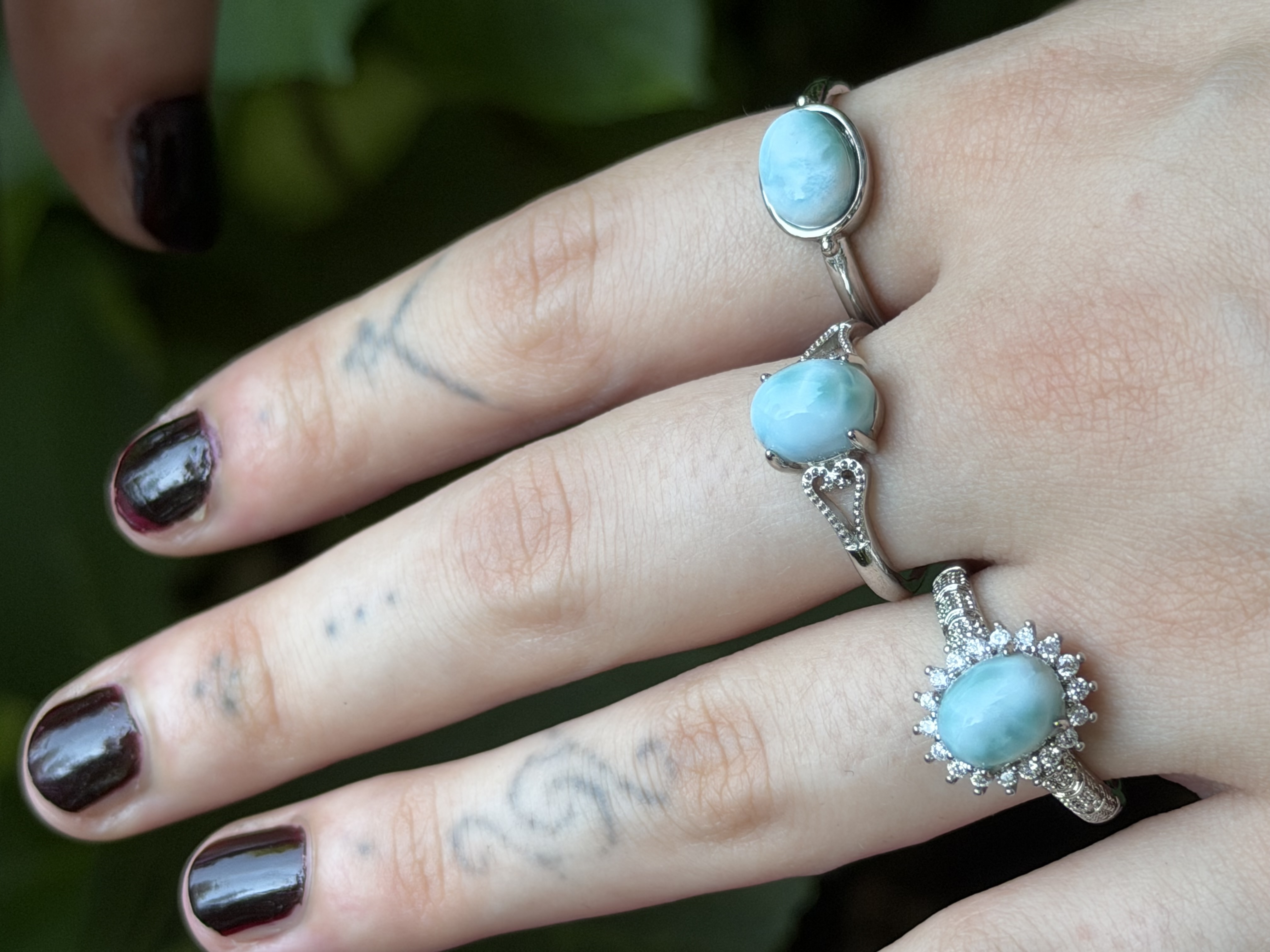 Larimar prsteň