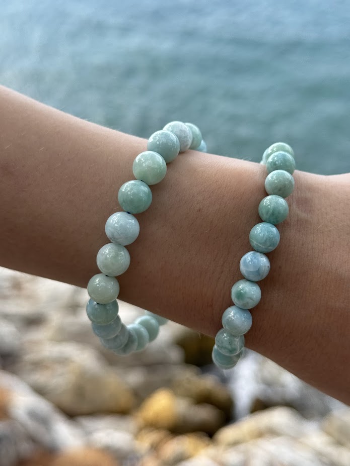 Larimar náramok 8 mm