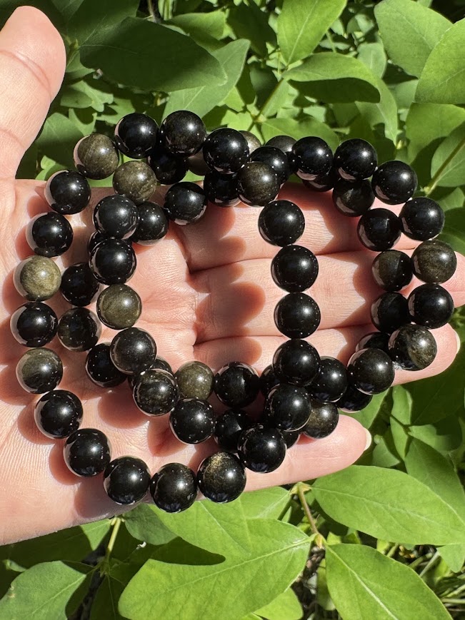 Obsidián zlatý 10 mm - Zrkadlo duše