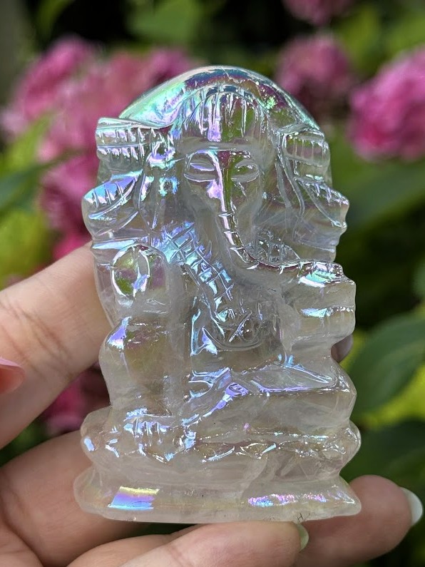 Aqua aura anjelská Ganesha
