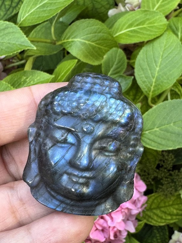 Labradorit Budha 