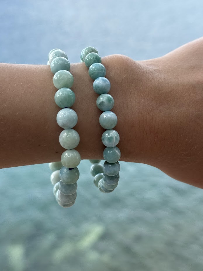 Larimar náramok 8 mm