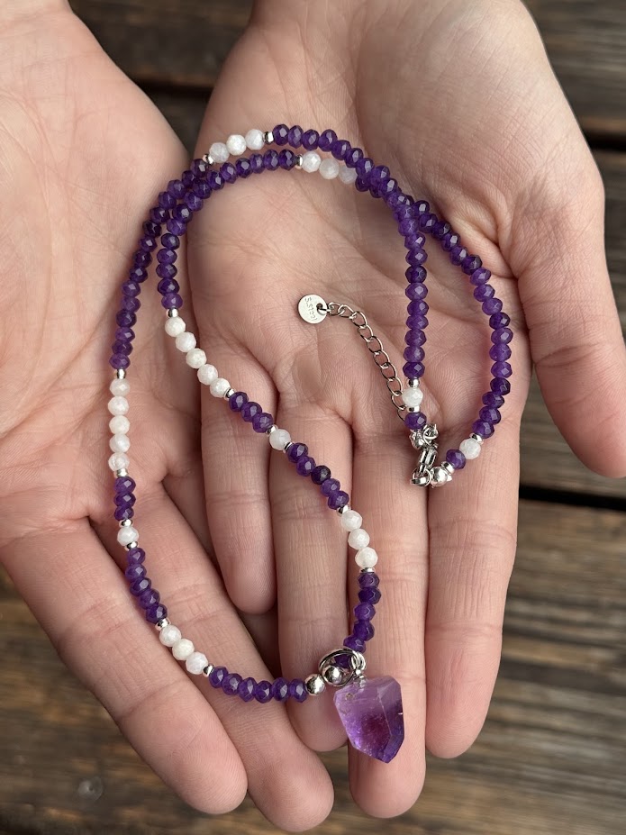 Ametyst a mesačný kameň - Mystérium Luny