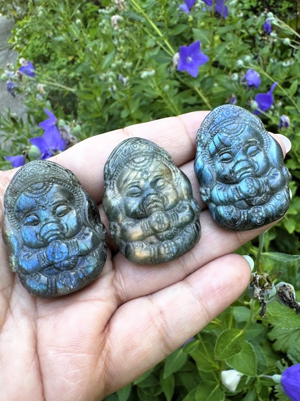 Labradorit Ganesha